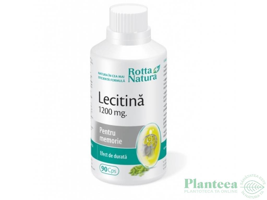 Lecitina 1200mg 90cps - ROTTA NATURA