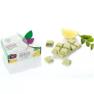 Minitablete ciocolata alba matcha lemon fara zahar 180g - SWEETERIA