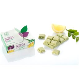 Minitablete ciocolata alba matcha lemon fara zahar 180g - SWEETERIA