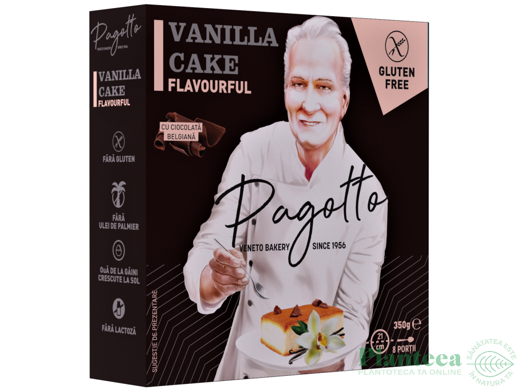 Prajitura vanilie fara gluten 350g - PAGOTTO