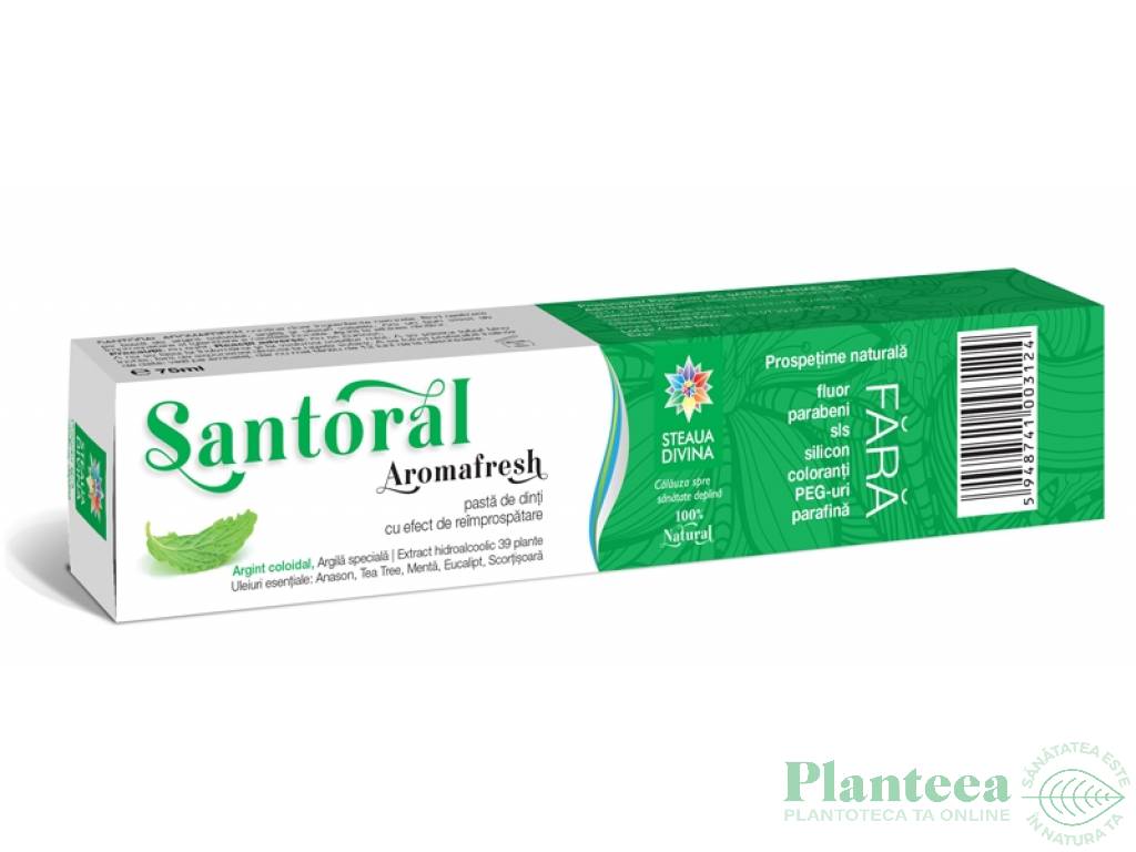 Pasta dinti aromafresh Santoral 75ml - SANTO RAPHAEL