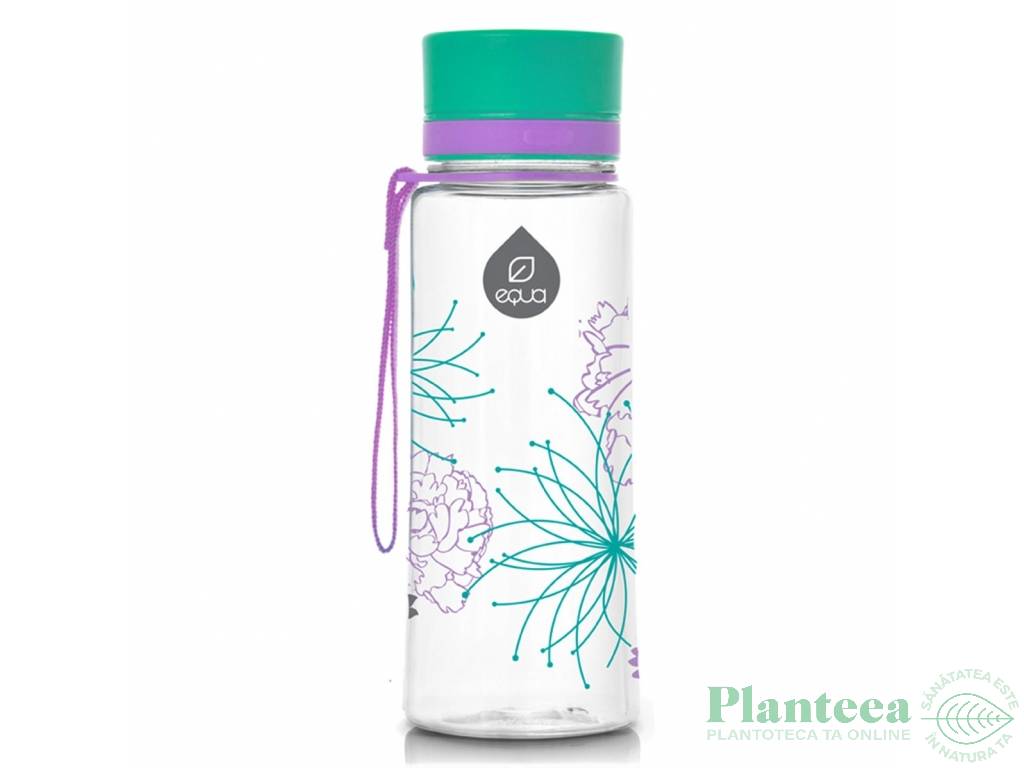 Bidon lichide fara BPA flori 600ml - EQUA
