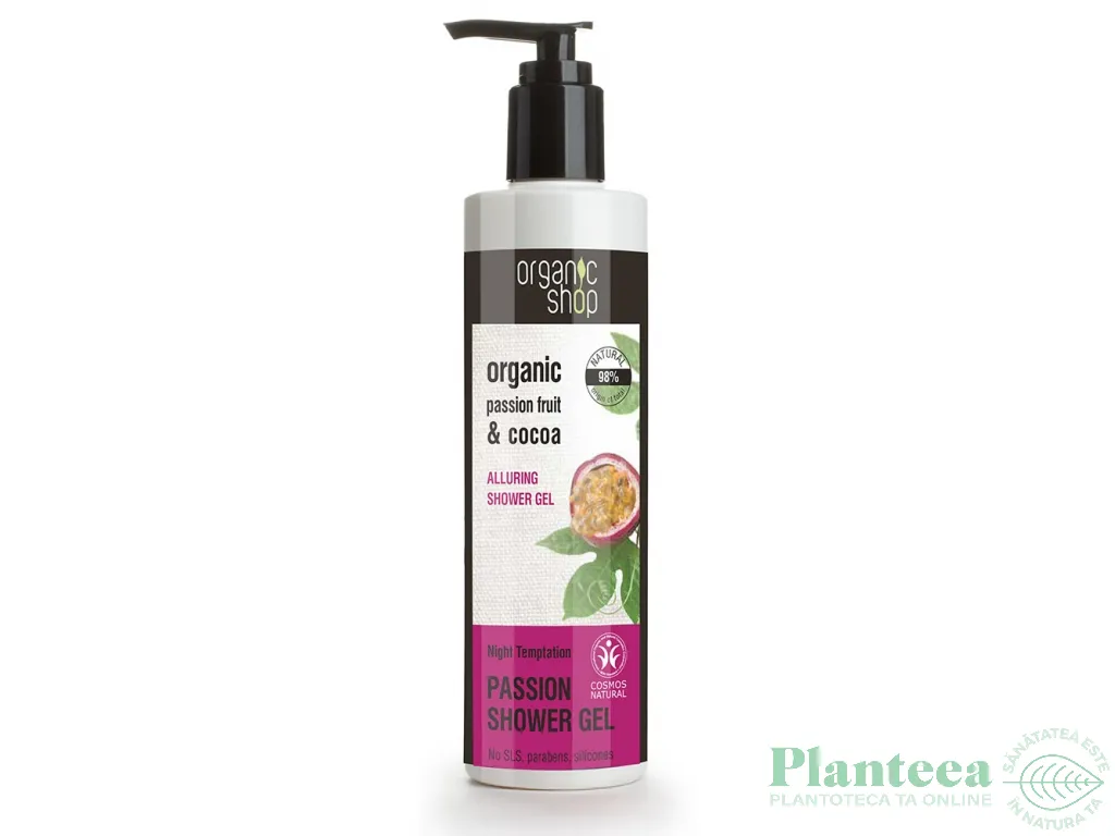 Gel dus delicat unt cacao passiflora 280ml - ORGANIC SHOP