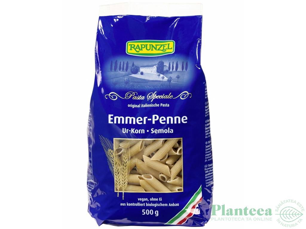 Paste penne emmer semola eco 500g - RAPUNZEL