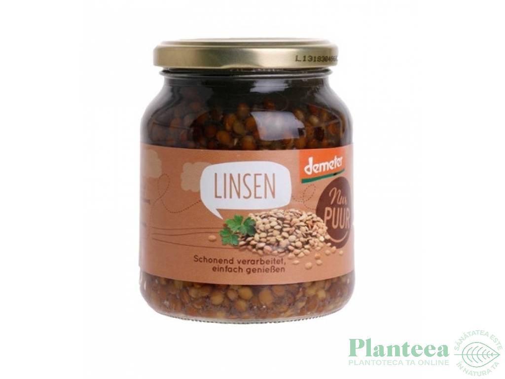 Conserva linte galbena eco 350g - NUR PUUR