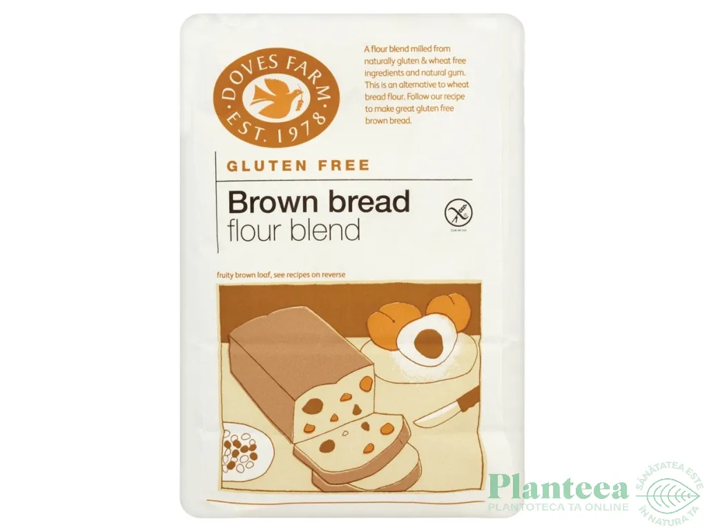 Premix paine neagra fara gluten 1kg - DOVES FARM