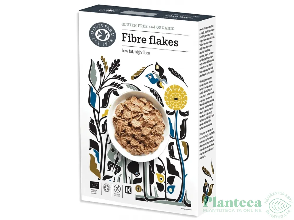 Fulgi cereale fibre fara gluten eco 300g - DOVES FARM