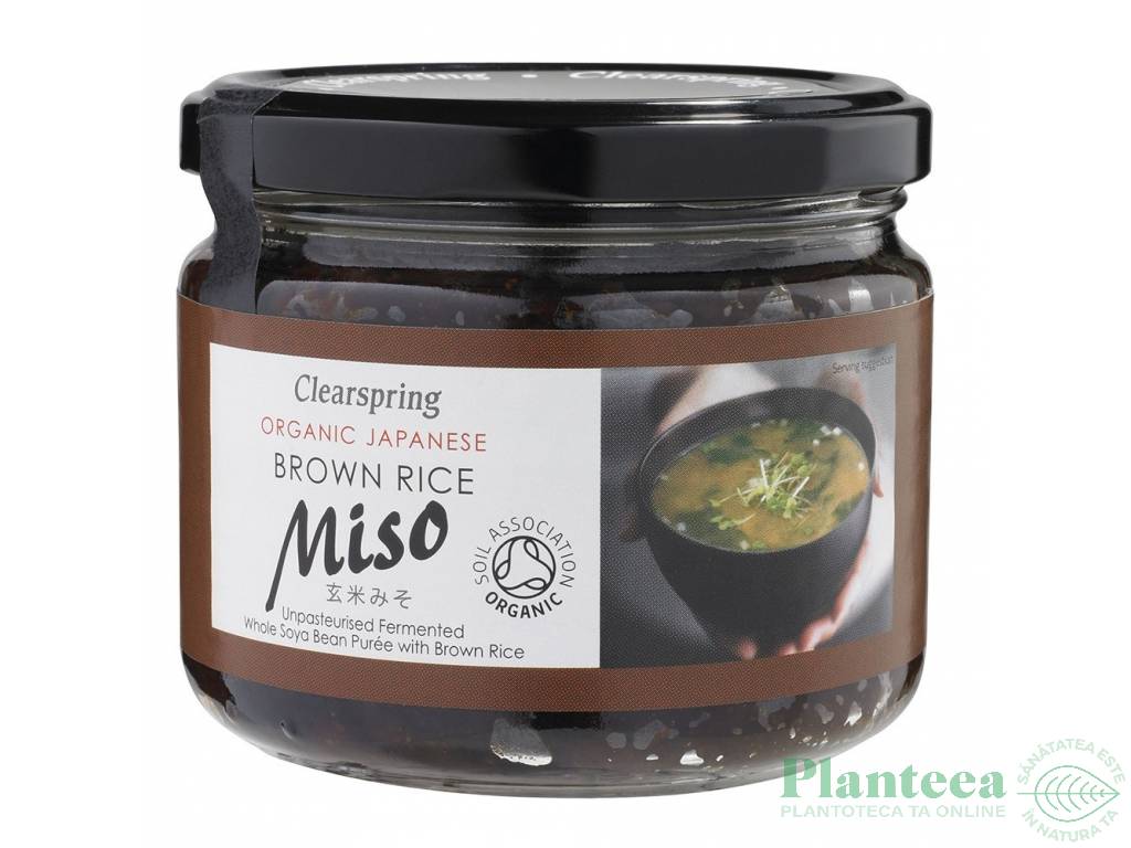 Pasta Miso orez brun soia nepasteurizat eco 300g - CLEARSPRING