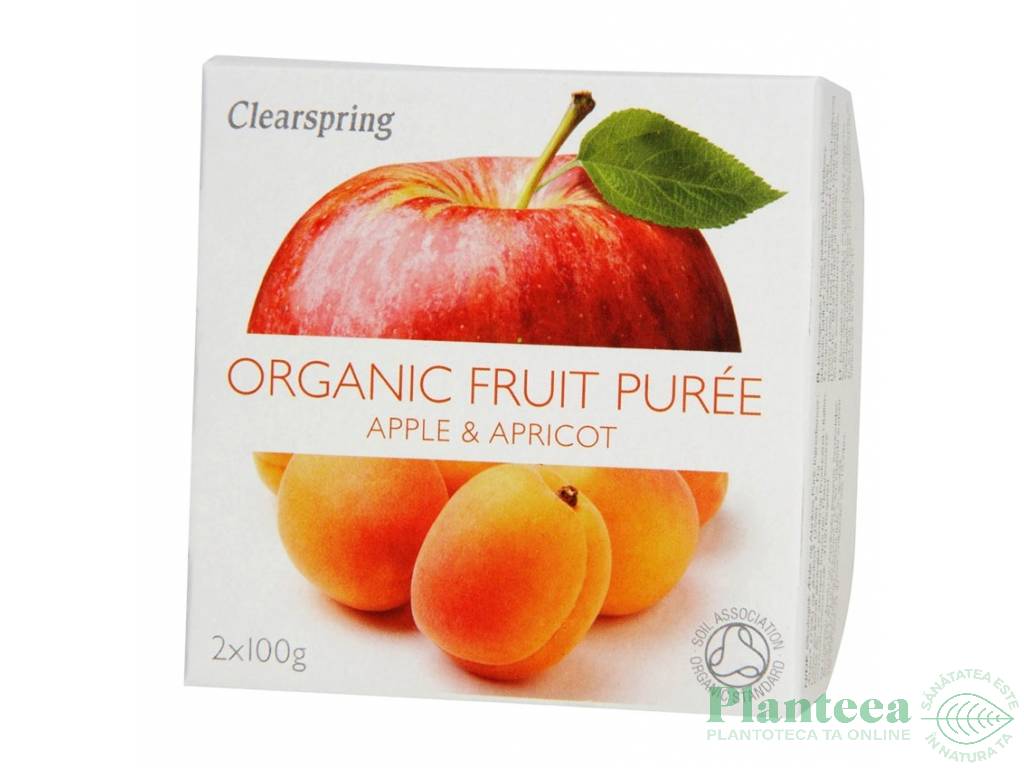Piure mere caise eco 2x100g - CLEARSPRING