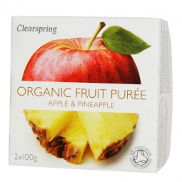 Piure mere ananas eco 2x100g - CLEARSPRING