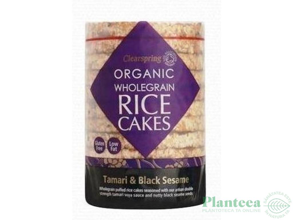 Tartine expandate orez integral tamari susan negru eco 112g - CLEARSPRING