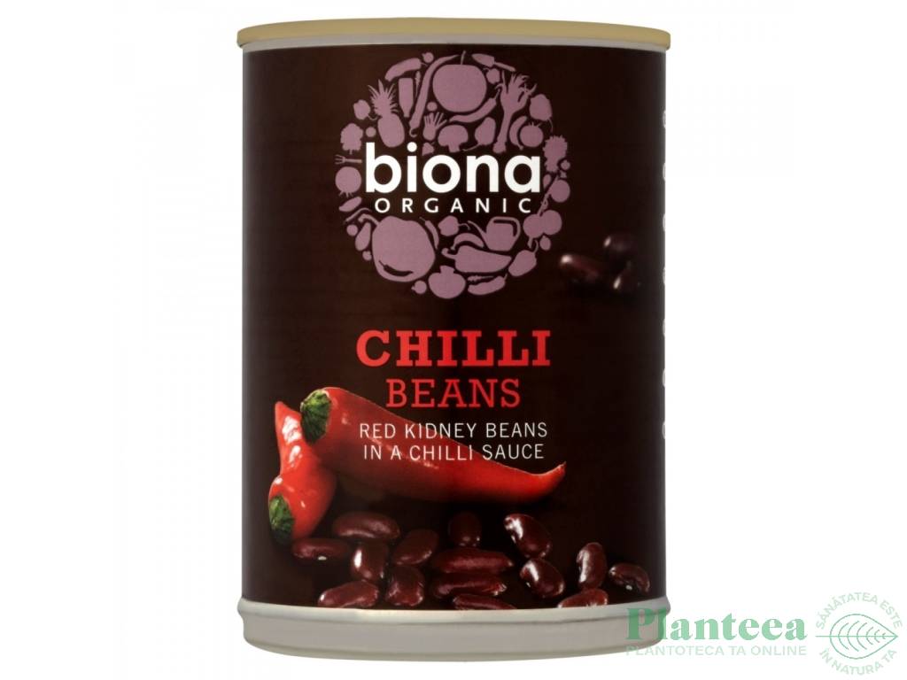 Conserva fasole rosie sos chilli eco 395g - BIONA