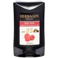 Lapte plaja spf25 zmeura macadamia 150ml - HERBAGEN
