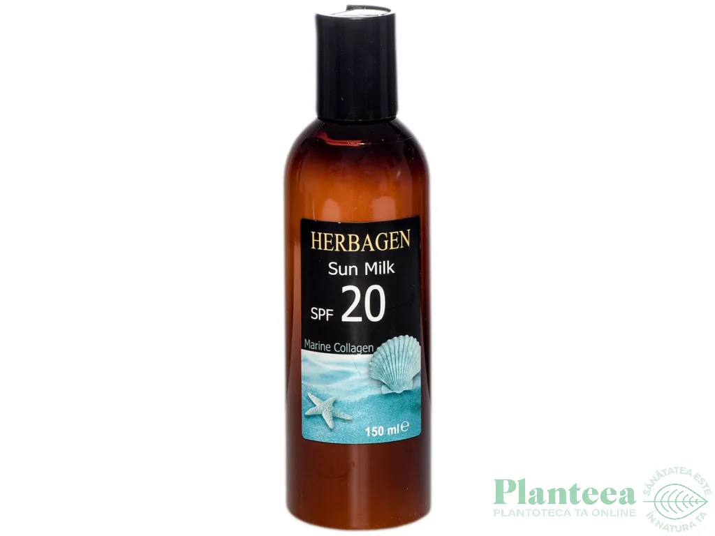 Lapte plaja spf20 colagen marin 150ml - HERBAGEN