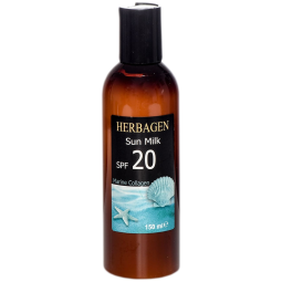 Lapte plaja spf20 colagen marin 150ml - HERBAGEN
