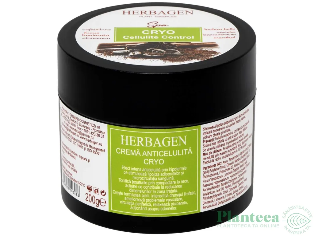 Crema anticelulita efect intens Cryo 200g - HERBAGEN
