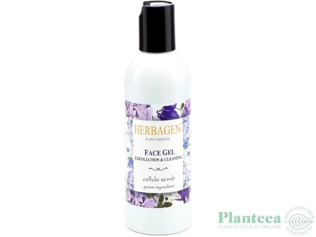 Gel facial exfoliator scrub celulozic 150ml - HERBAGEN