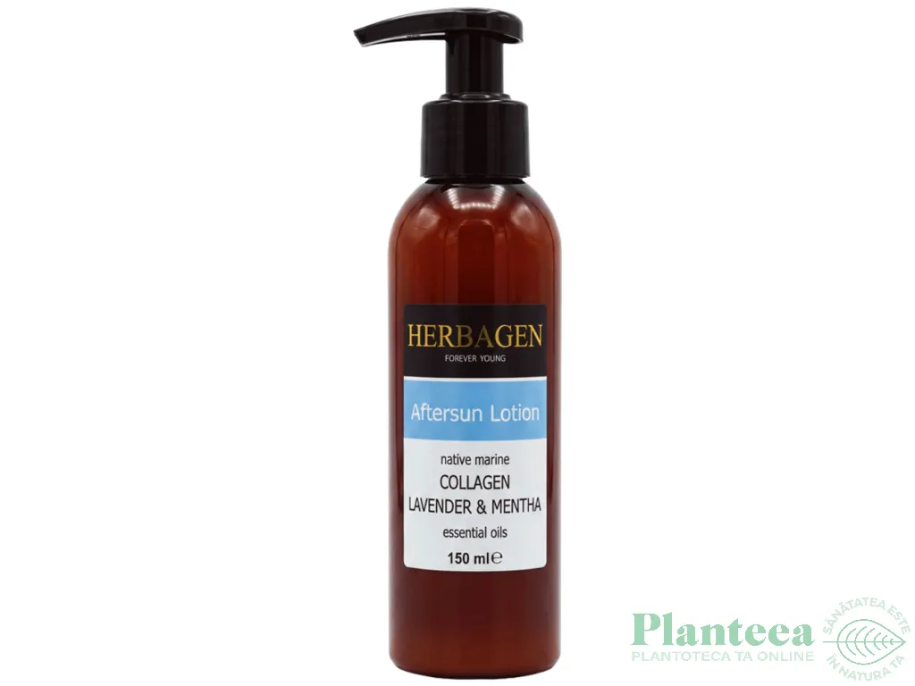 Lotiune dupa plaja colagen marin lavanda menta 150ml - HERBAGEN