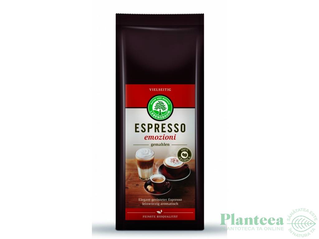Cafea espresso arabica Emozioni eco 250g - LEBENSBAUM