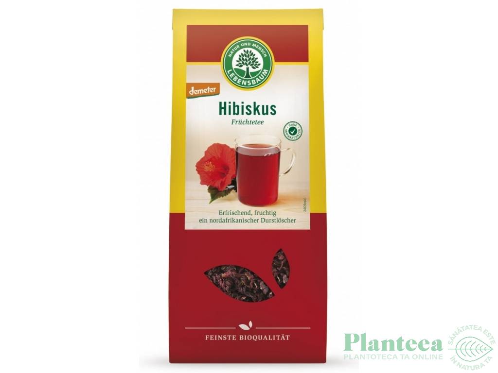 Ceai hibiscus Demeter eco 50g - LEBENSBAUM