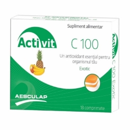 Vitamina C 100mg exotic Activit 18cp - AESCULAP