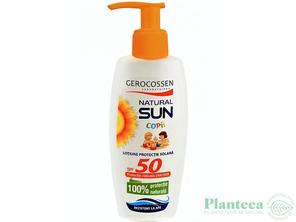 Lotiune protectie solara copii spf50 Natural Sun 200ml - GEROCOSSEN