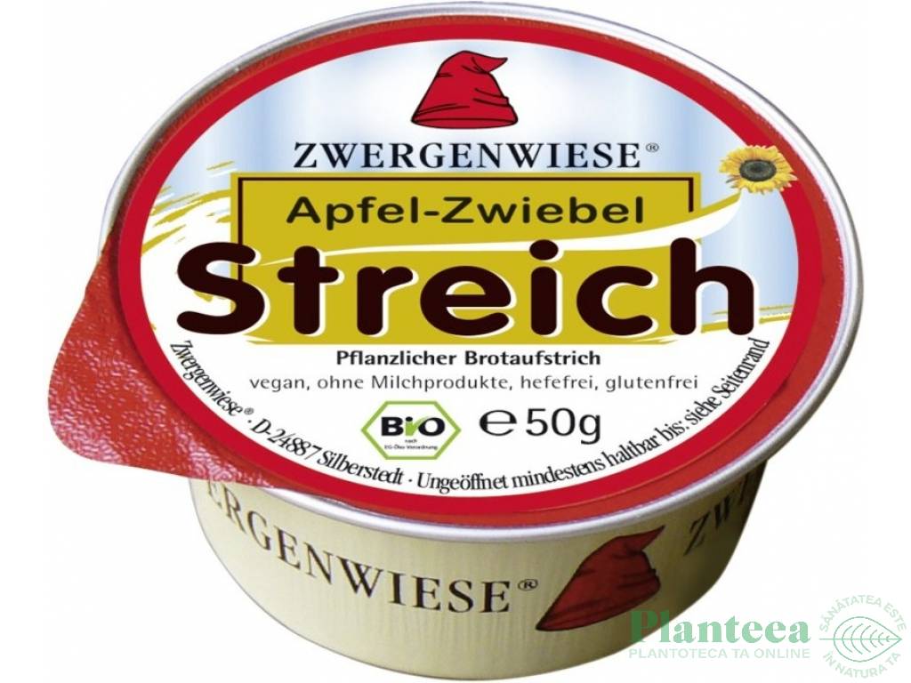 Pate vegetal fl soarelui mere ceapa 50g - ZWERGENWIESE