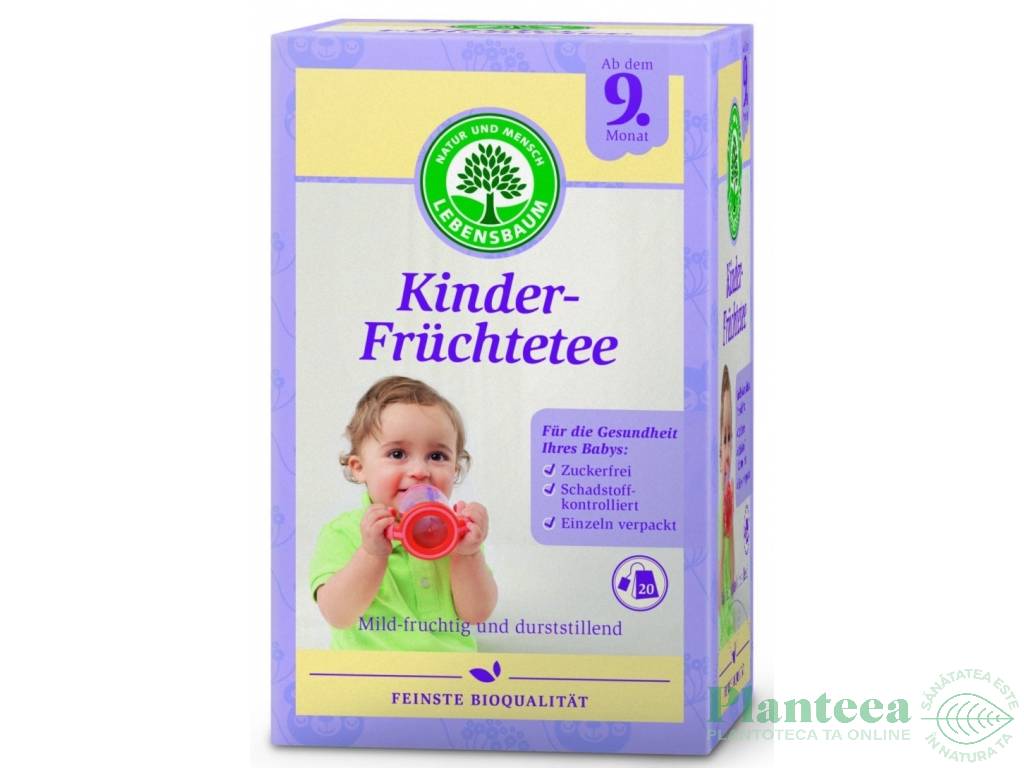 Ceai fructe bebe +9luni eco 20dz - LEBENSBAUM