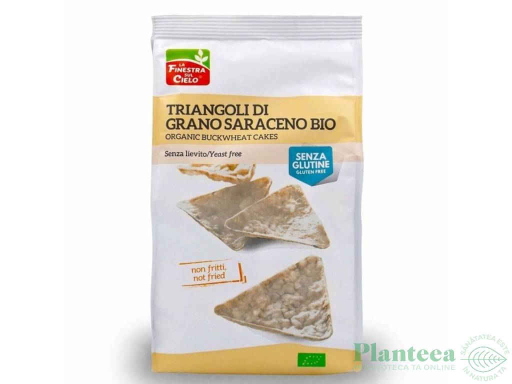 Triunghiuri crocante hrisca fara gluten eco 100g - LA FINESTRA SUL CIELO