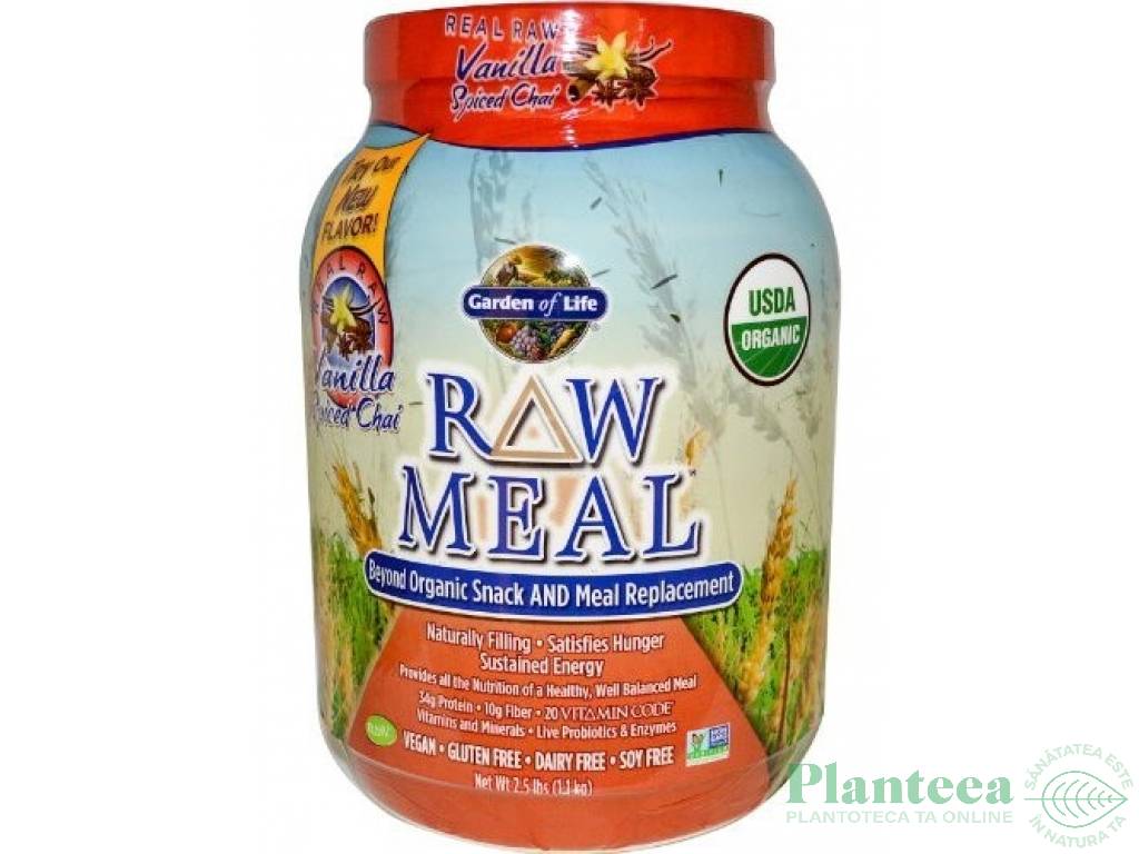 Raw meal vanilie chai eco 1115g - GARDEN OF LIFE