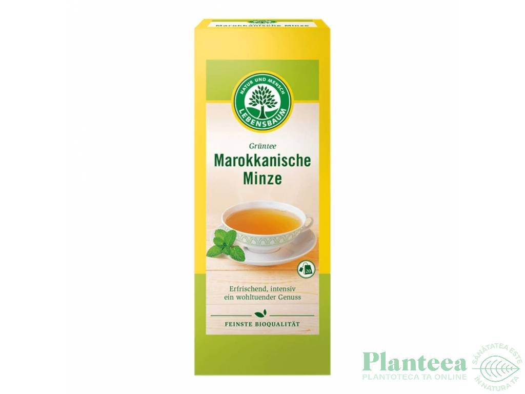 Ceai verde menta marocana eco 20dz - LEBENSBAUM