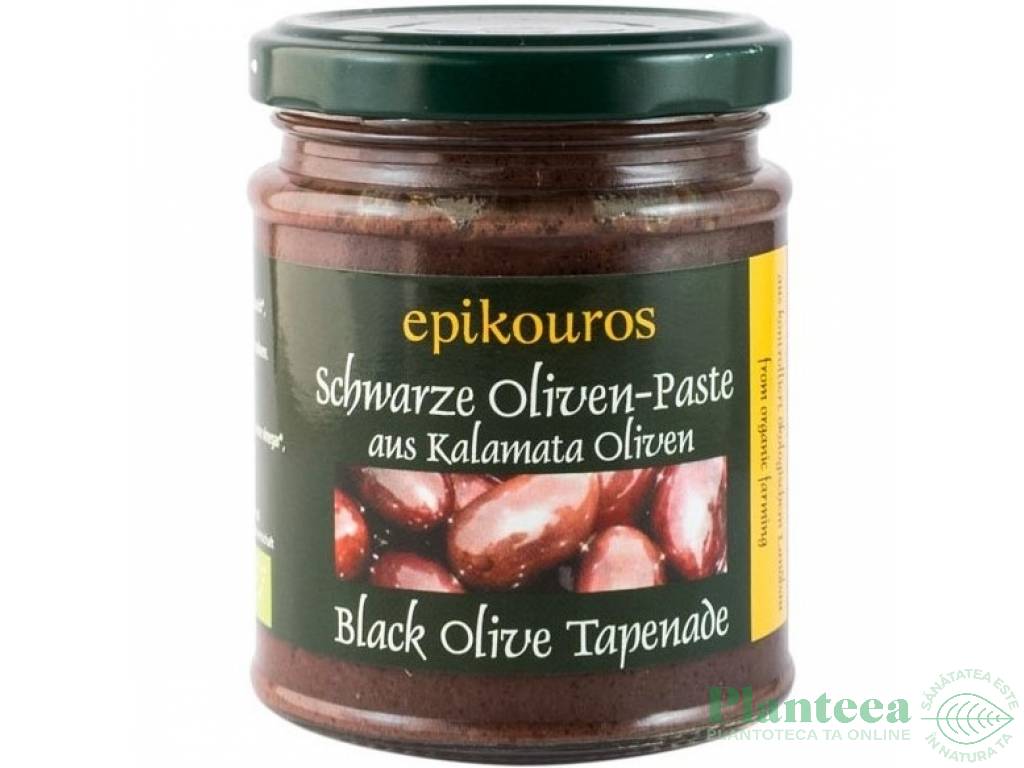 Pasta masline negre kalamata Tapenade eco 190g - EPIKOUROS