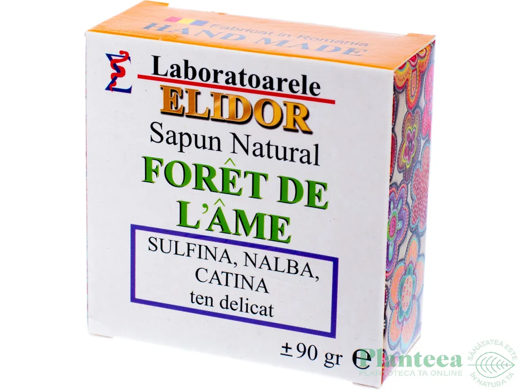 Sapun natural calmant sulfina nalba catina Foret De L`ame 90g - ELIDOR