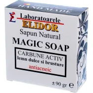 Sapun natural antiacneic carbune activ lemn dulce brusture Magic Soap 90g - ELIDOR