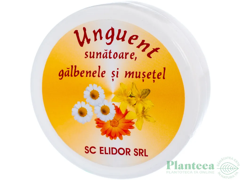 Unguent sunatoare galbenele musetel 50g - ELIDOR