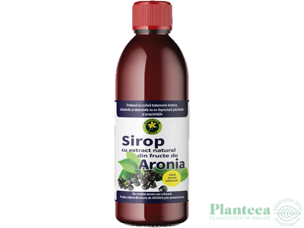 Sirop aronia fara zahar 500ml - HYPERICUM
