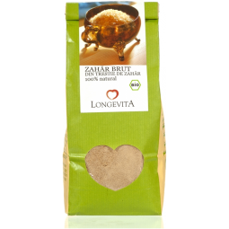 Zahar brun trestie nerafinat eco 500g - LONGEVITA