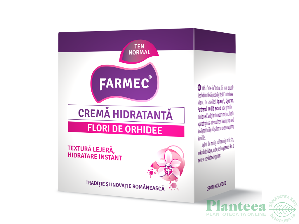 Crema hidratanta flori orhidee 50ml - FARMEC