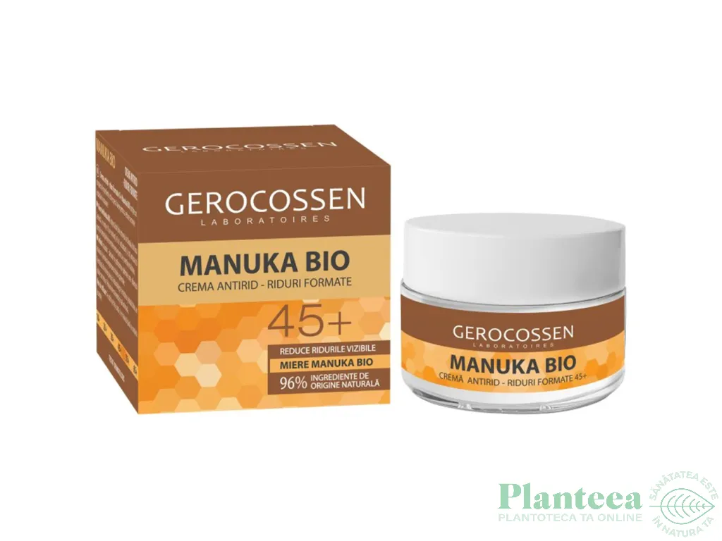 Crema antirid riduri formate 45+ Manuka Bio 50ml - GEROCOSSEN