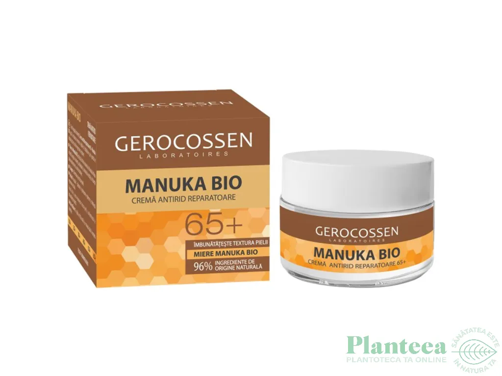 Crema antirid reparatoare 65+ Manuka Bio 50ml - GEROCOSSEN