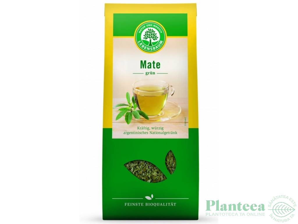 Ceai mate verde eco 100g - LEBENSBAUM