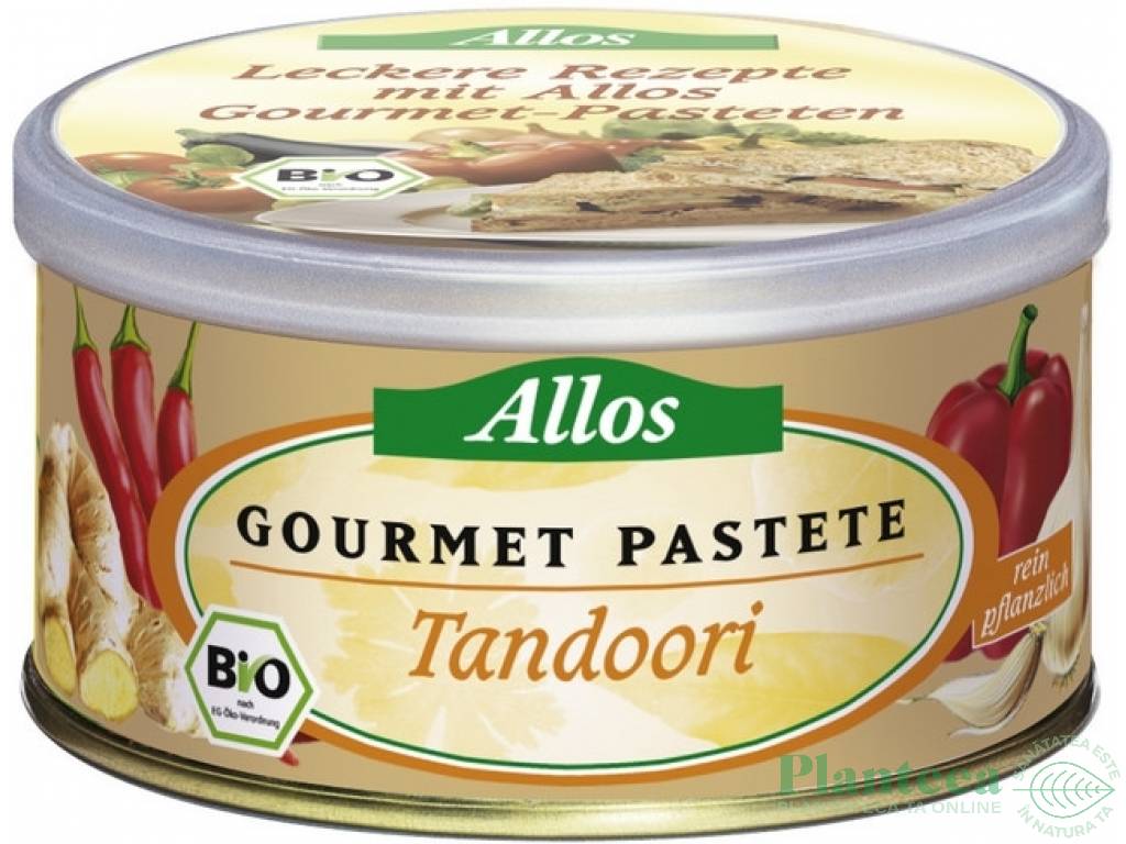 Pate vegetal picant Tandoori 125g - ALLOS