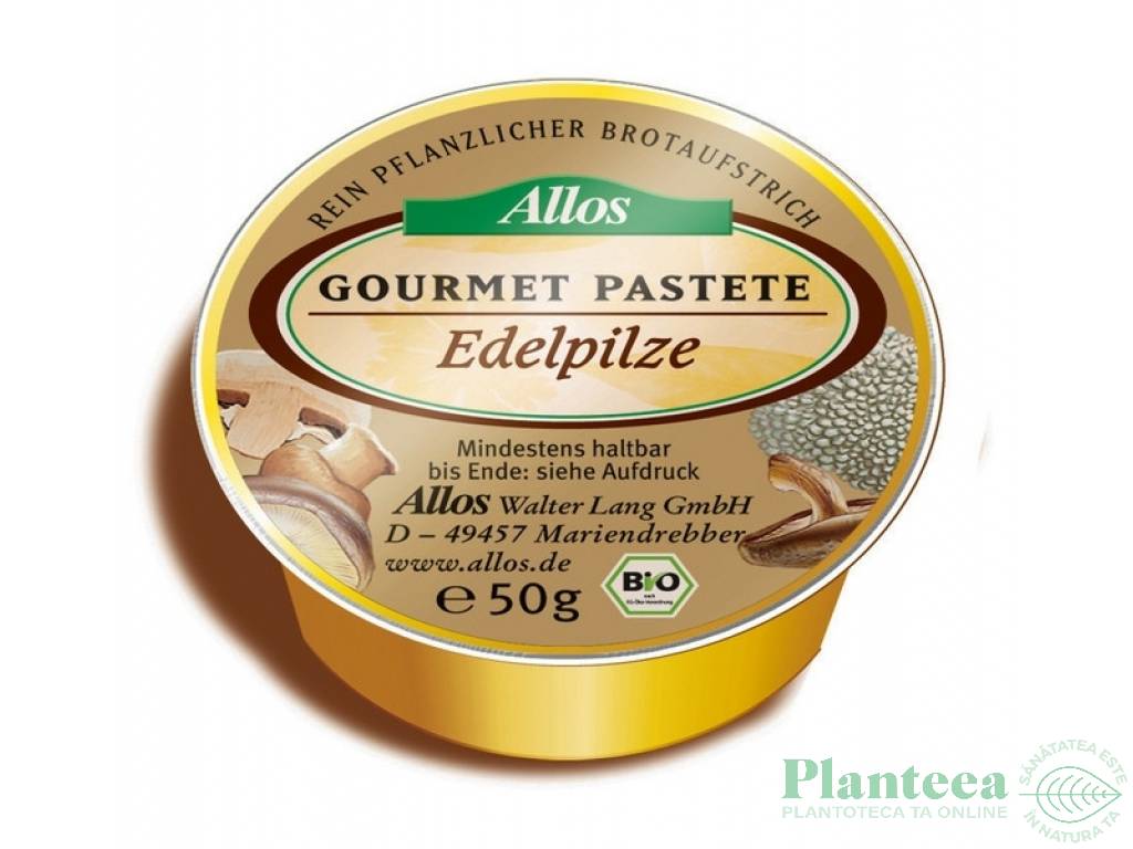 Pate vegetal ciuperci edelpilze 50g - ALLOS