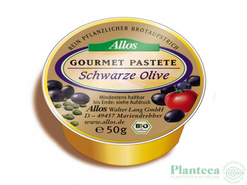 Pate vegetal masline negre 50g - ALLOS