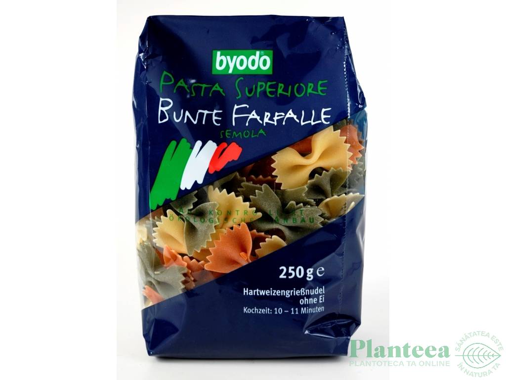 Paste farfalle tricolor grau 250g - BYODO