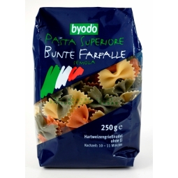 Paste farfalle tricolor grau 250g - BYODO