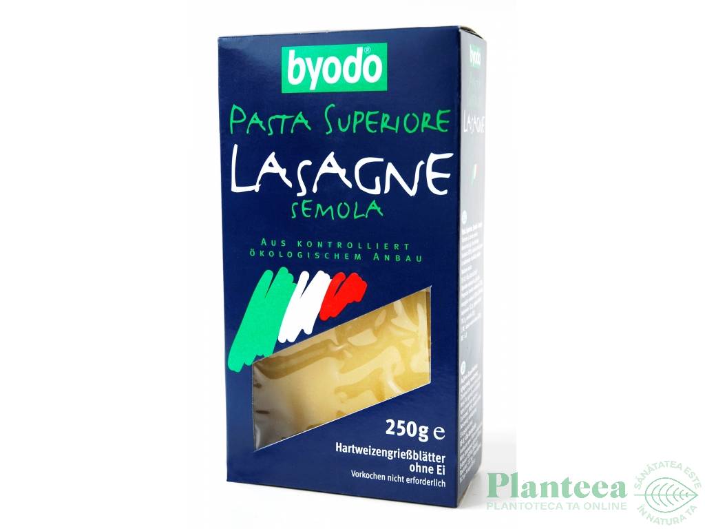 Paste lasagna grau semola 250g - BYODO