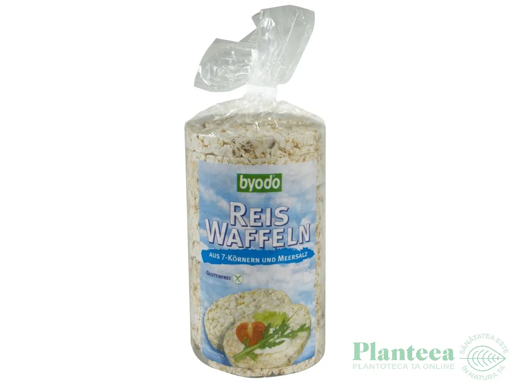 Rondele expandate orez 7cereale fara gluten cu sare 100g - BYODO