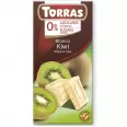 Ciocolata alba kiwi fara zahar fara gluten 75g - TORRAS