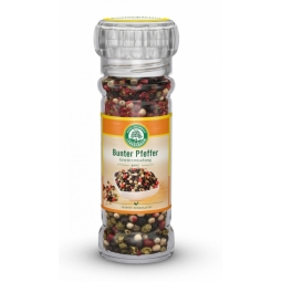 Condiment piper amestec boabe rasnita sticla eco 45g - LEBENSBAUM